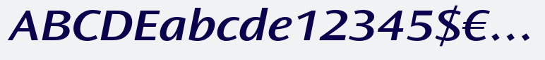 Ocean Sans® Semibold Extended Italic