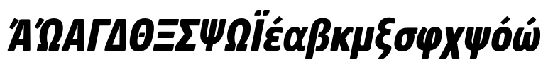 Core Sans M 77 Condensed ExtraBold Italic
