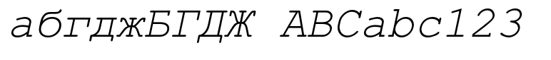 Courier™ PS Cyrillic Italic