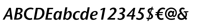 ITC Stone® Sans II Semi Bold Italic