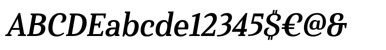 Haboro Serif Condensed Bold Italic