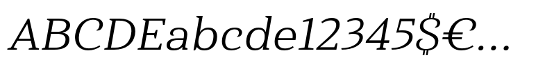 Haboro Serif Extended Regular Italic