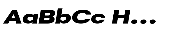 DTF Vectra Neue Extra Bold Expanded Italic image