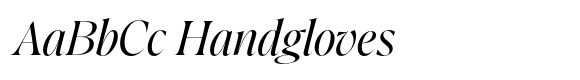 Crave Fine Italic font sample
