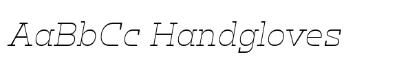 Klabdan Extra Light Italic font sample