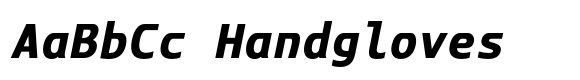 Hovide Mono Bold Oblique image