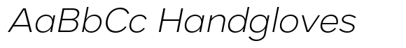Handil Pro Extra Light Italic image