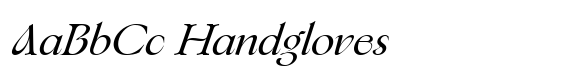Fleurida Italic font sample
