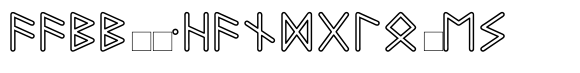 Felt-Tip Futhark Outline image