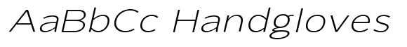 Giane Gothic sans Extra Light Italic Expanded image