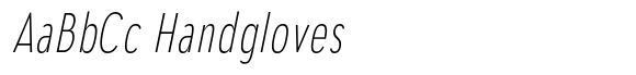 Aukim II Extra Light Compressed Italic image
