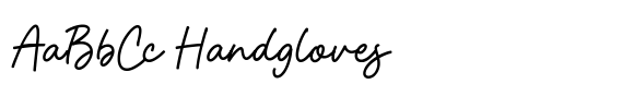 Fingerline font sample