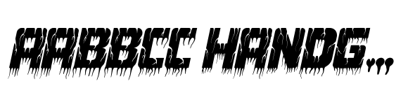 Spooky Grave Italic image