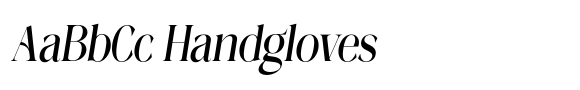 Megilona Condensed Slant font sample