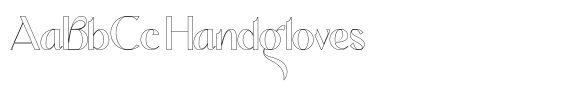 Cerkiymo Hollow font sample