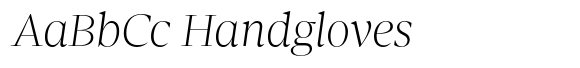 Agna Headline Extralight Italic image