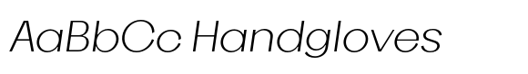 Cinedics Light Italic font sample