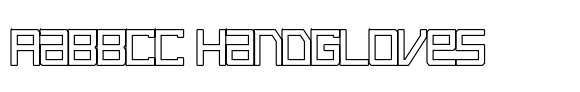 Syntachron Condensed Outline font sample