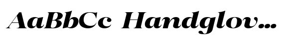 Romellis Extra Bold Expanded Italic image
