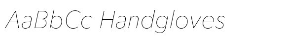 Foliant Sans Modern Thin Italic image