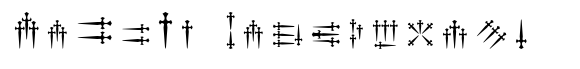 Daggers Alphabet