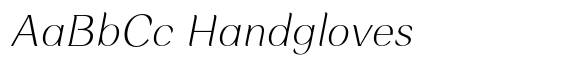 Rossanova Extra Light Italic font sample