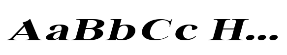 Bia Serif High Bold Ult Exp Italic image