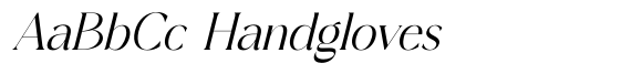 Cangste Italic font sample