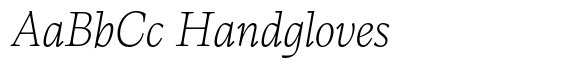 Calvino Extralight Italic image
