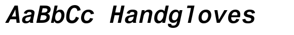 Arial Pro Monospaced Bold Oblique image