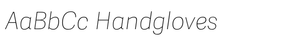 Adelle Sans CYR Ultrathin Italic font sample