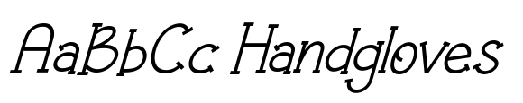 Flower Park Italic font sample
