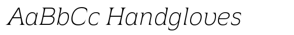Atsanee Extra Light Italic font sample