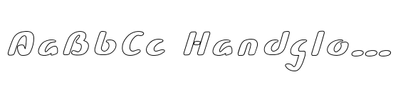 Aqua Bubble Out Italic image