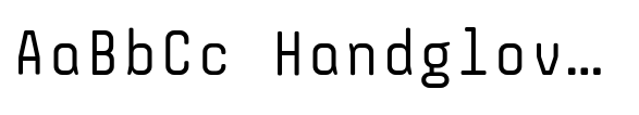 Monostep Rounded Regular font sample