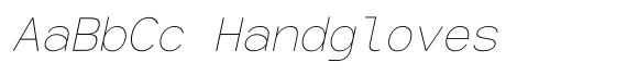 Glamure Mono Thin Italic image