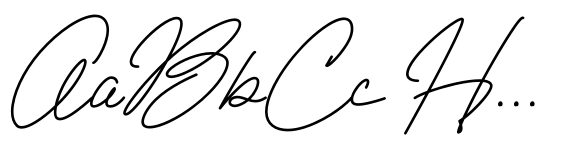 Almahera 13 font sample