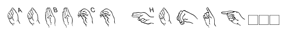American Sign Alphabet image