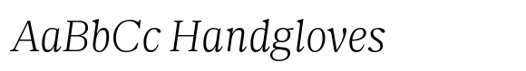 Nitida Text Light Italic font sample