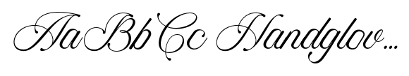 Puspita Script font sample