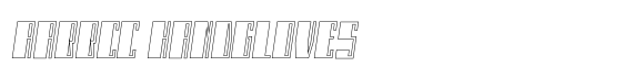 Monateb Extra Black Outline Italic image