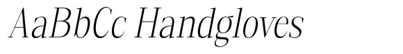 Mustank Serif Extra Light Condensed Italic image