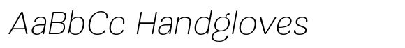 Fangled Thin Italic font sample