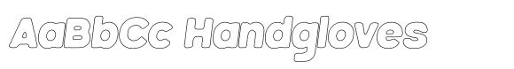 Vampire Otter Worn Outline Italic image
