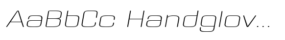 Rounvia Thin Extra Expanded Italic image