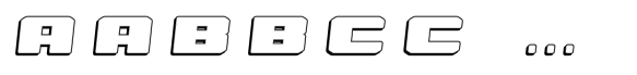 Gigaman Rounded Inline Shd Italic image