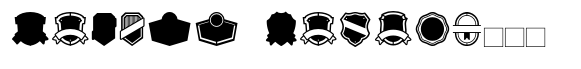 Vintage Badges font sample