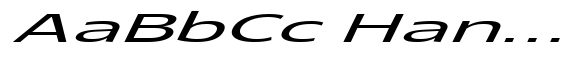 Glorytalk Sans Italic Extra Expanded image