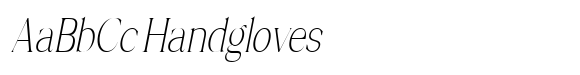 Mugnelis Thin Condensed Slant image