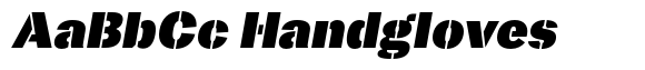 Dean Stencil Normal Black Italic image